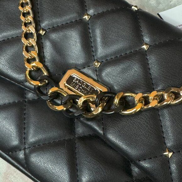 Badgley Mischka Diamond Quilted Studs Crossbody - NWT - Picture 3 of 11